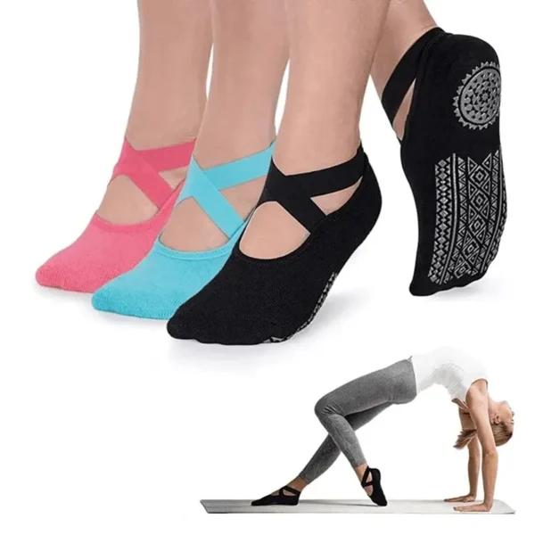 Premium Non-Slip Pilates & Yoga Socks for Women