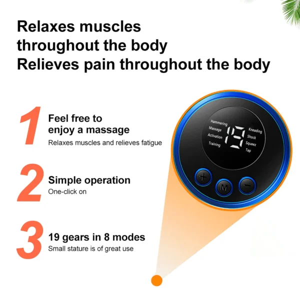 Mini Neck Massager Electric Muscle Stimulator - Image 3