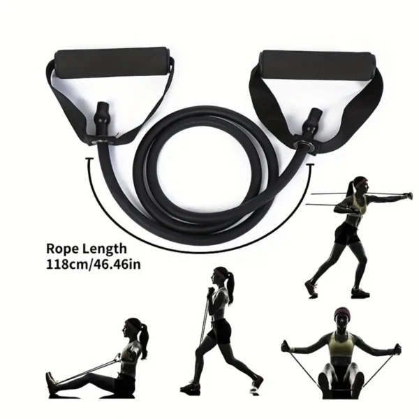 1pc 4-Level Resistance Bands with Handles - Image 3