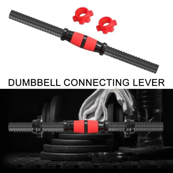 Adjustable Threaded Dumbbell Handle Bar Extension Set - Image 4