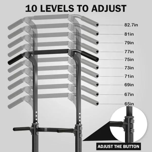 Power Tower Dip Station Pull Up Bar - Image 2