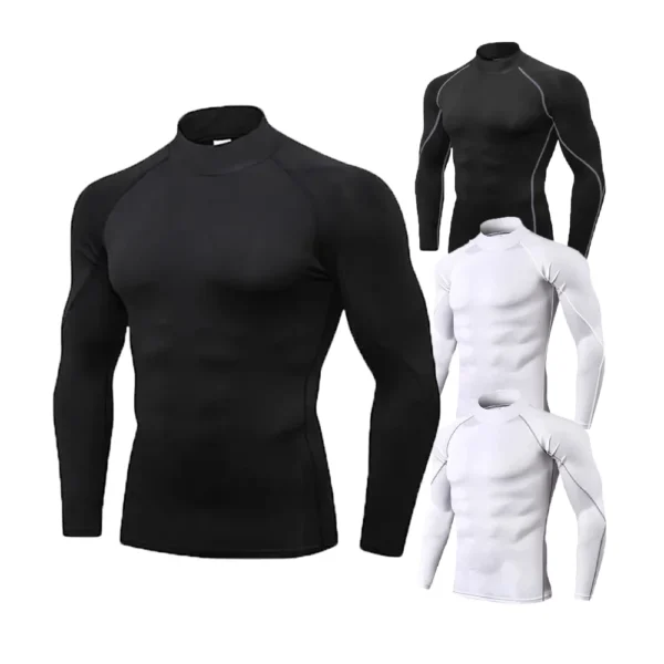 Men's Quick-Dry Compression Turtleneck