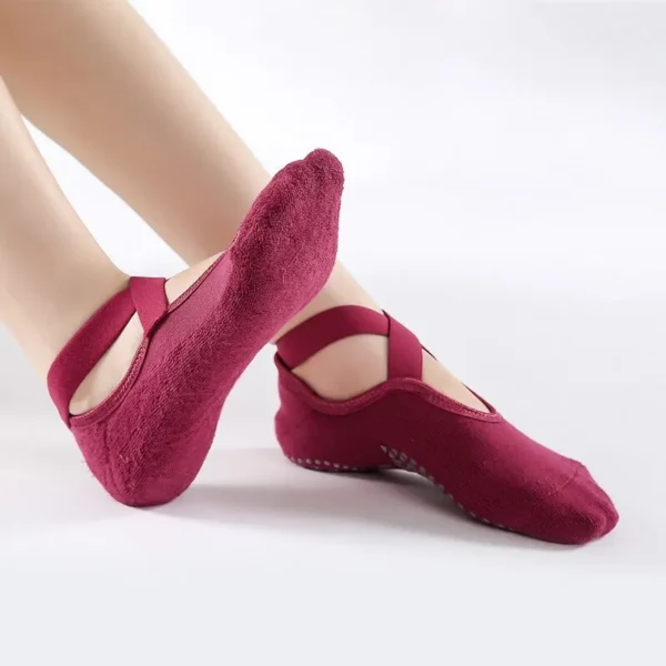 Premium Non-Slip Pilates & Yoga Socks for Women - Image 4