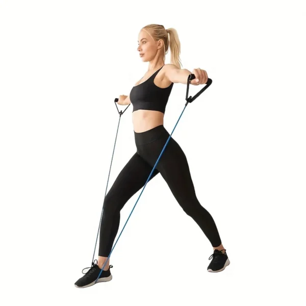 1pc 4-Level Resistance Bands with Handles - Image 4