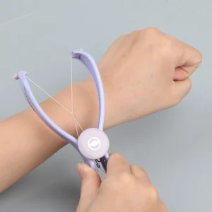 Mini Facial Hair Remover – Spring Threading Epilator for Cheeks & Eyebrows