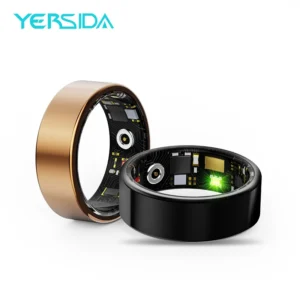 YERSIDA R11M Smart Ring - Heart Rate & Sleep Monitoring, Multi-Sport Modes, IP68 Waterproof, Titanium Steel for Adults