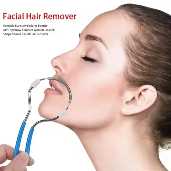 Safe Handheld Spring Roller | Women's Facial Hair Removal & Beauty Epilator | Face Massager & Care Tool - Image 3