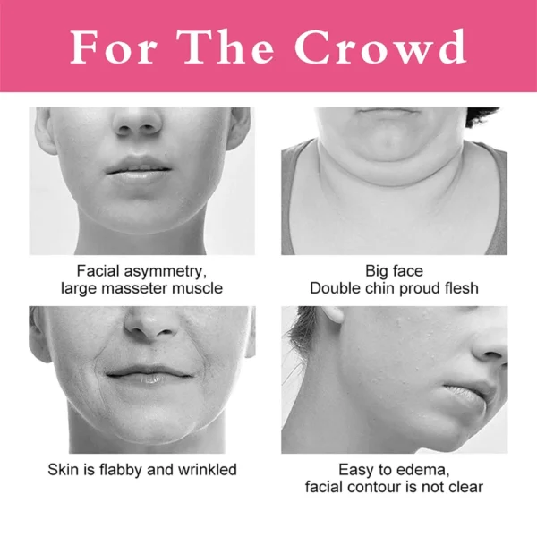 Double Chin Reducer Strap - Reusable V-Line Face Lifting Belt for Women, Elastic Slimming Bandage for Facial Wrinkle Reduction - Image 5