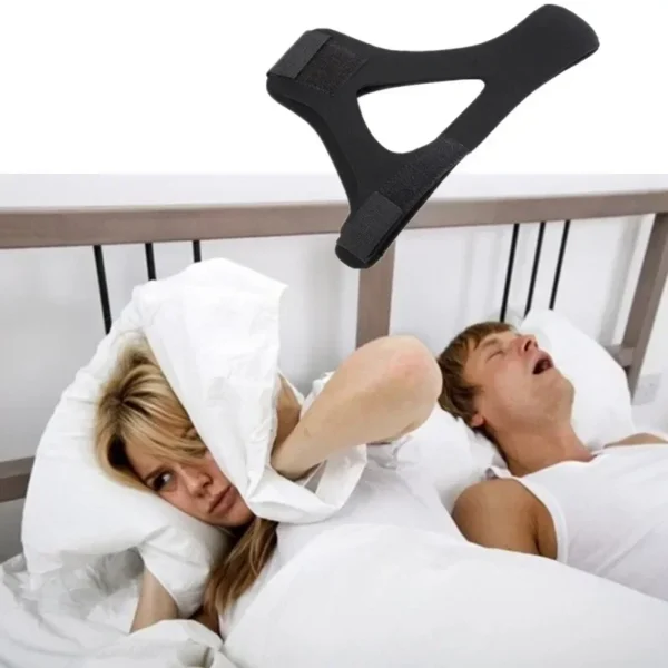 Anti-Snoring Chin Strap for Men & Women – Triangular Mouth Guard Sleep Aid for Better Breathing & Snore Relief - Image 2