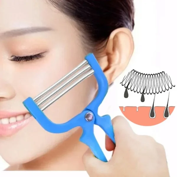 Handheld Facial Hair Epilator – Gentle & Effective Spring Roller for Smooth Skin - Image 2