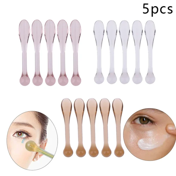 5pcs Mini Spatula & Scoop Set – Makeup, Skincare & Face Mask Applicators - Image 2
