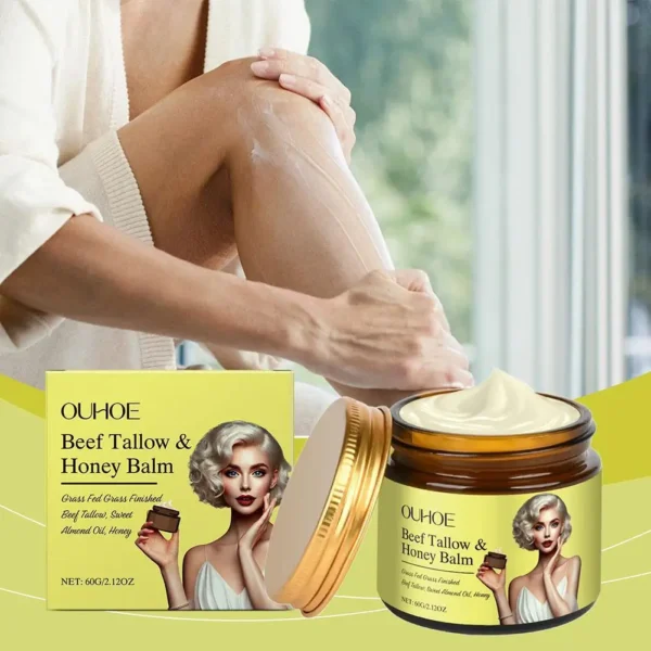 Beefy Face Cream - Moisturizing Shea Butter & Honey, Nourishing Long-Lasting Hydration Lotion for Women & Men Skin Care