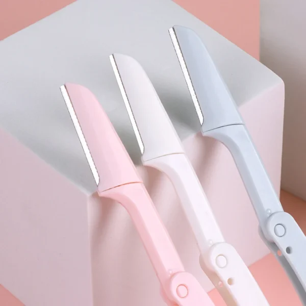 Karsyngirl 3-Piece Eyebrow Trimmer Set - Eyebrow Scissors, Razor, Comb, & Clip for Women - Image 5