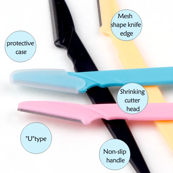 3/4/10Pcs Eyebrow Trimmer Set – Portable Face & Brow Shaver for Precise Hair Removal - Image 5
