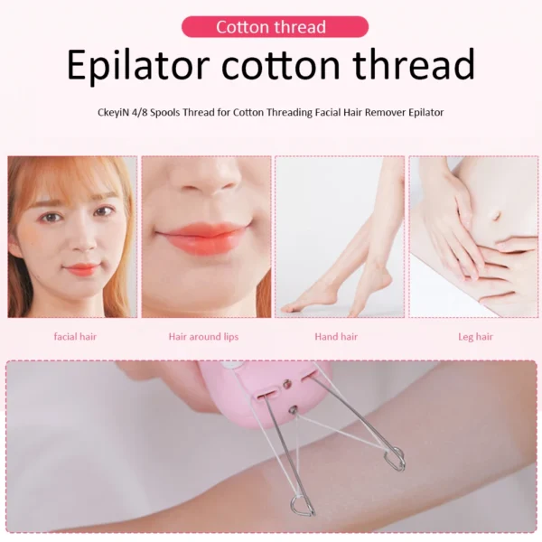 Cotton Thread Facial & Body Hair Remover – Trimmer & Epilator for Women’s Beauty - Image 4