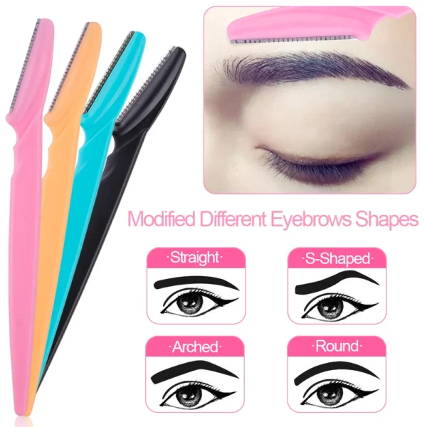 3/4/10Pcs Eyebrow Trimmer Set – Portable Face & Brow Shaver for Precise Hair Removal - Image 2