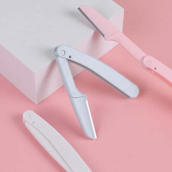 Karsyngirl 3-Piece Eyebrow Trimmer Set - Eyebrow Scissors, Razor, Comb, & Clip for Women - Image 4