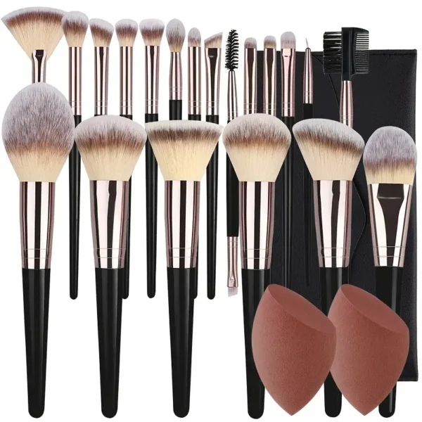 3-20PCS Makeup Brushes Set - Soft, Fluffy Professional Brushes for Eyeshadow, Foundation, Concealer, Blending, and Blush