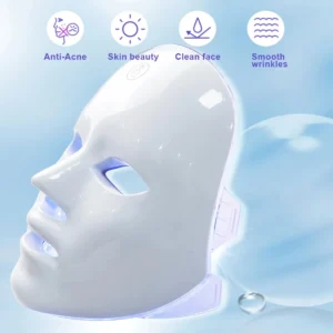 7-Color LED Facial Mask - Photon Therapy for Acne, Skin Rejuvenation, and Wrinkle Removal