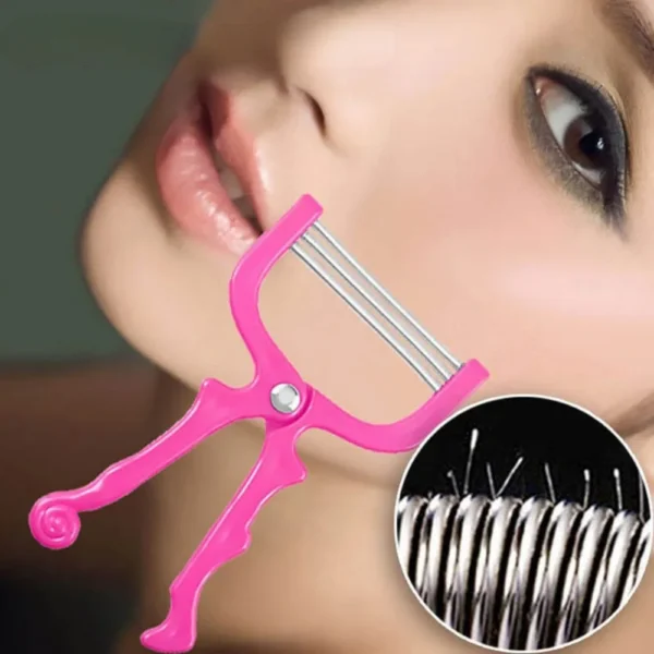 Handheld Facial Hair Epilator – Gentle & Effective Spring Roller for Smooth Skin
