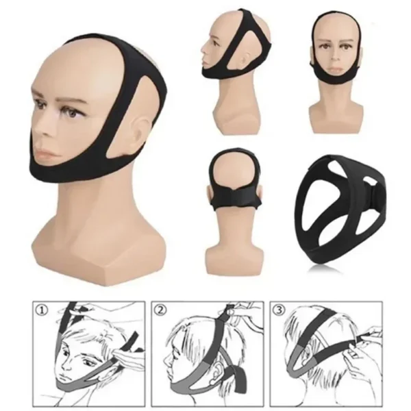Anti-Snoring Chin Strap for Men & Women – Triangular Mouth Guard Sleep Aid for Better Breathing & Snore Relief - Image 5