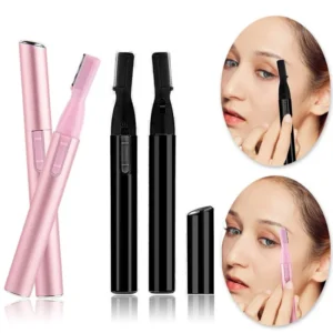 New Multi-Functional Mini Handle Electric Eyebrow Trimmer for Women - Painless, Automatic Shaving & Trimming, Pink/Black