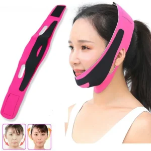 Double Chin Reducer Strap - Reusable V-Line Face Lifting Belt for Women, Elastic Slimming Bandage for Facial Wrinkle Reduction